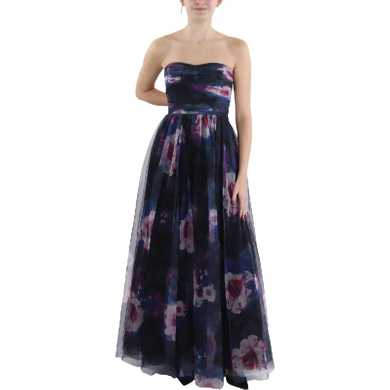 Discount Deals ML Monique Lhuillier Womens Ruched Teal Length Evening Dress