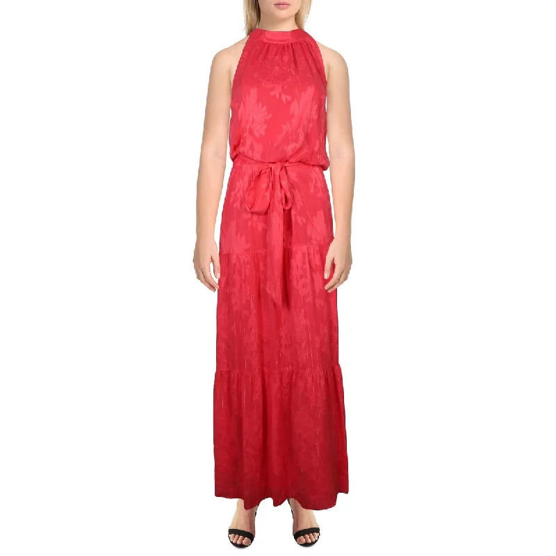 Exclusive Savings Julia Jordan Womens Full Length Belted Halter Dress