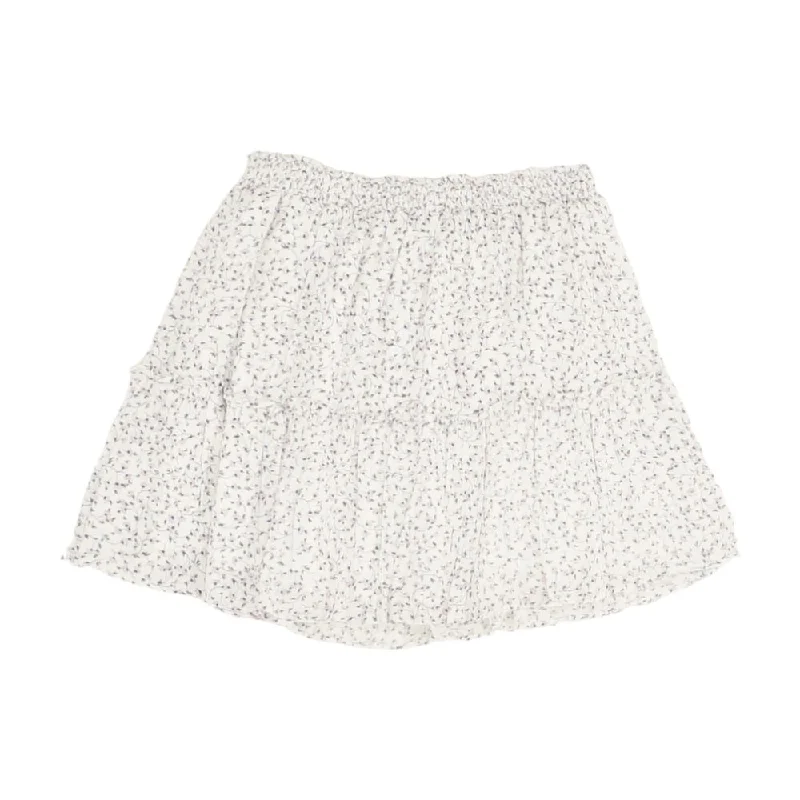 Unbeatable Prices White Floral Mini Skirt