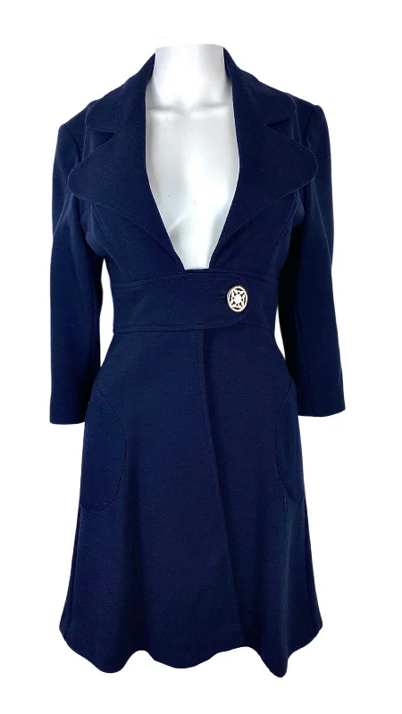 YEAR-End Clearance Gorgeous Navy Coat from Goat UK 8 - US 4