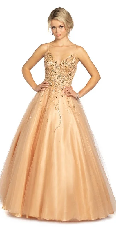 Sneak Peek Sale Beaded Tulle Lace Up Back Ball Gown