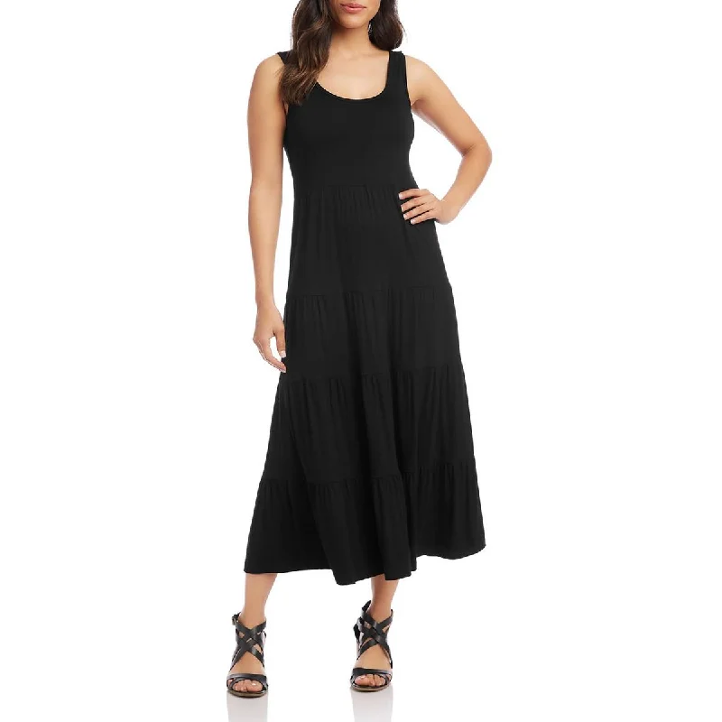 Deal Frenzy Karen Kane Womens Tiered Long Midi Dress