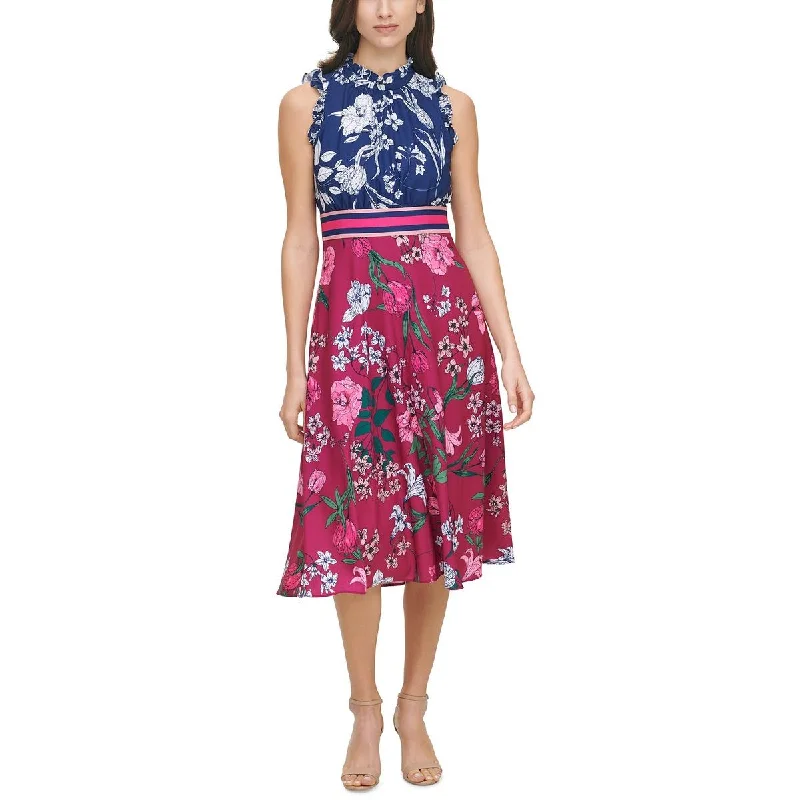 Fantastic Deals Vince Camuto Womens Sleeveless Calf Midi Dress