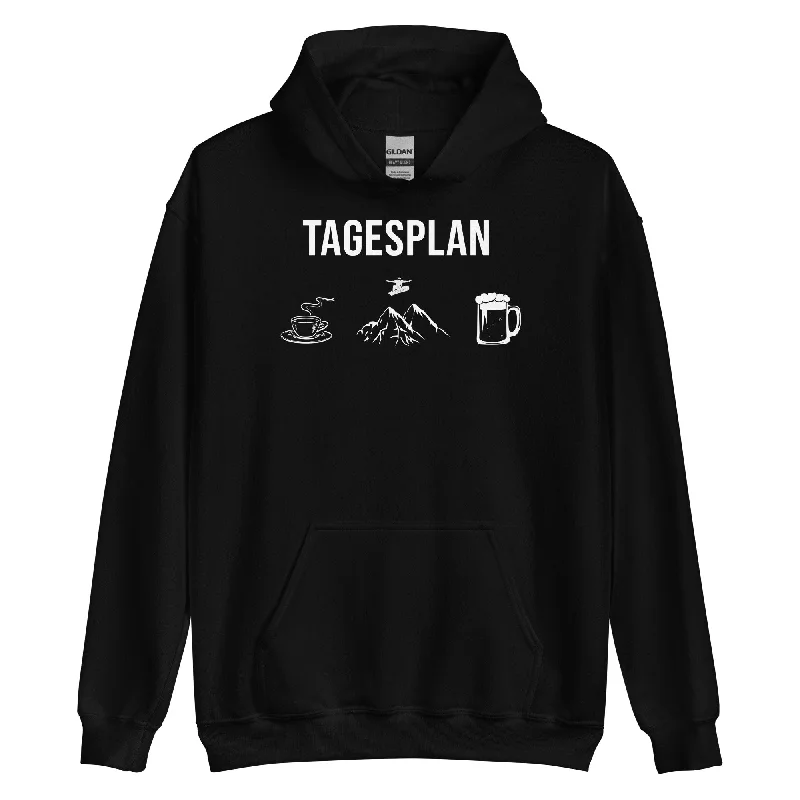 Low Prices Tagesplan Kaffee, Snowboarden und Bier - Unisex Hoodie