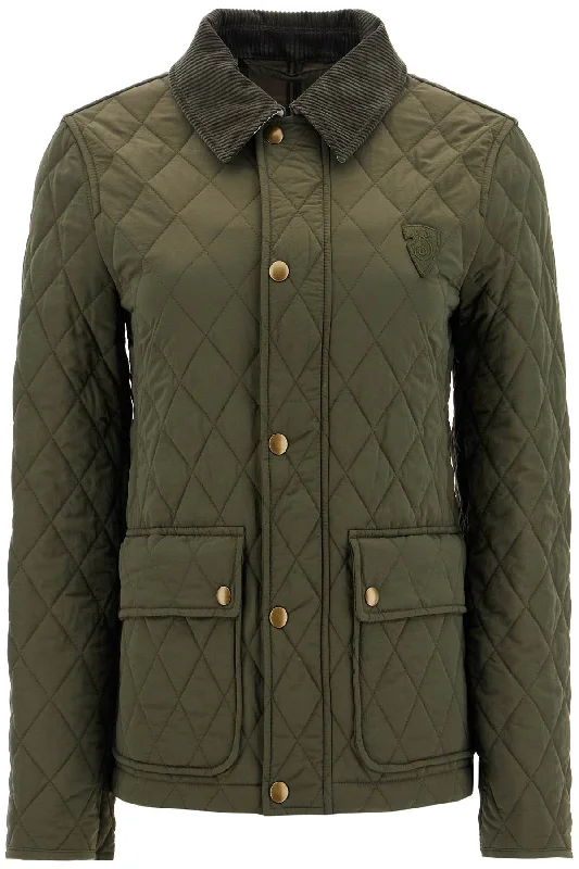 Lowest Price Quilted Nylon Jacket  - Khaki