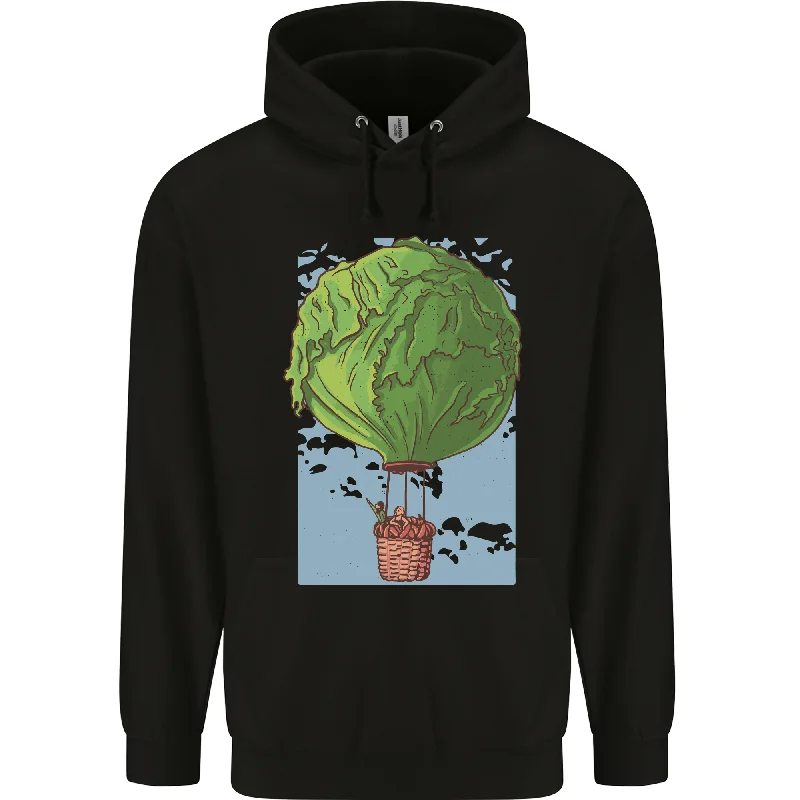 Special Promotion Funny Lettuce Hot Air Balloon Mens 80% Cotton Hoodie