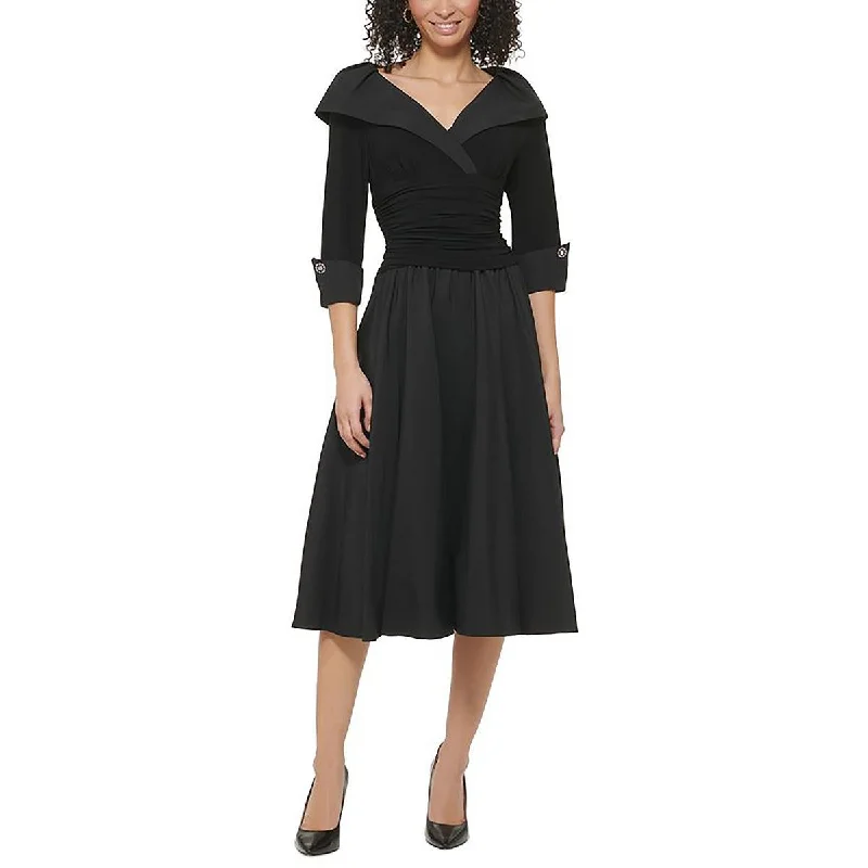 Final Markdown Jessica Howard Womens A-Line Midi Cocktail And Party Dress