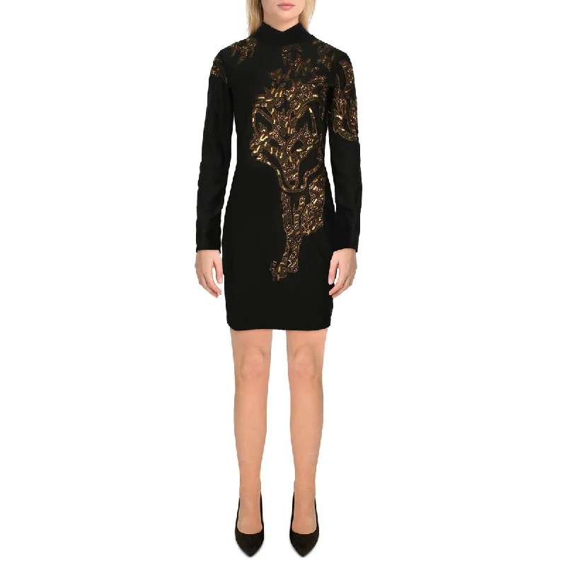 Bargain Prices Guess Womens Metallic Above Knee Bodycon Dress