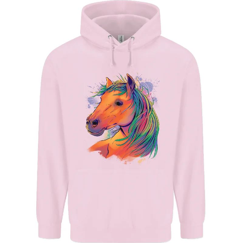 Buy Now Horse Head Equestrian Mens 80% Cotton Hoodie