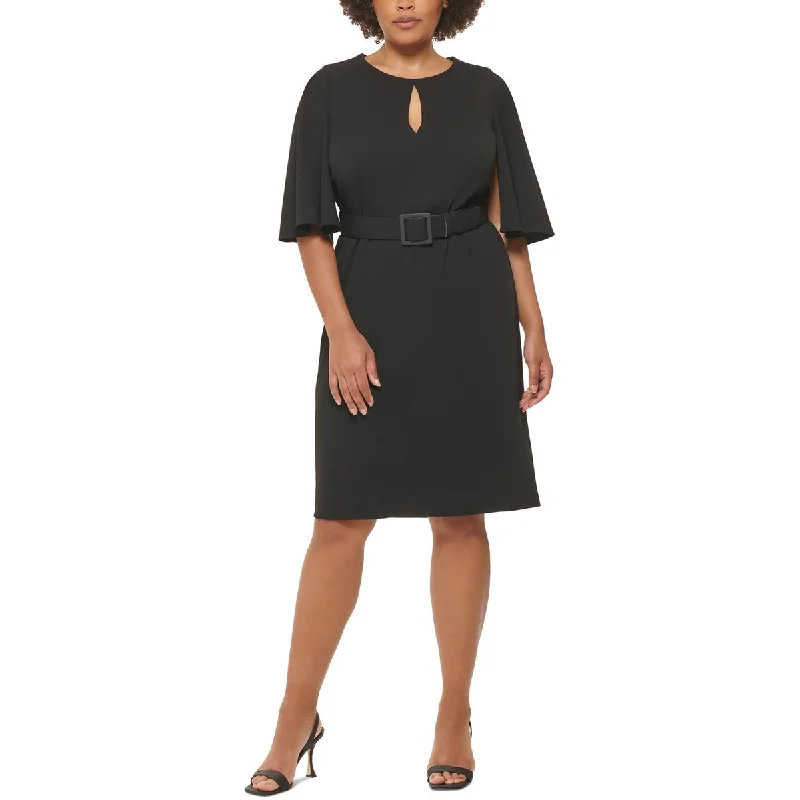 Savings Alert Calvin Klein Womens Plus Midi Sheath Dress