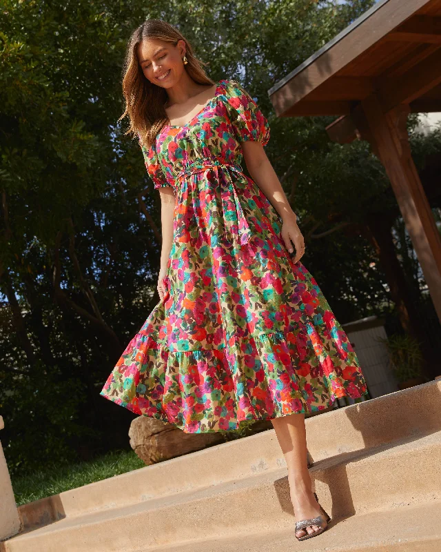 Great Deals Willa Floral Midi Dress