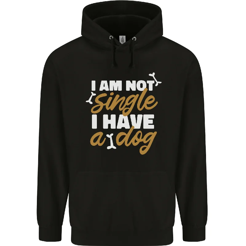 Epic Deals Im Not Single I Have a Dog Funny Mens 80% Cotton Hoodie