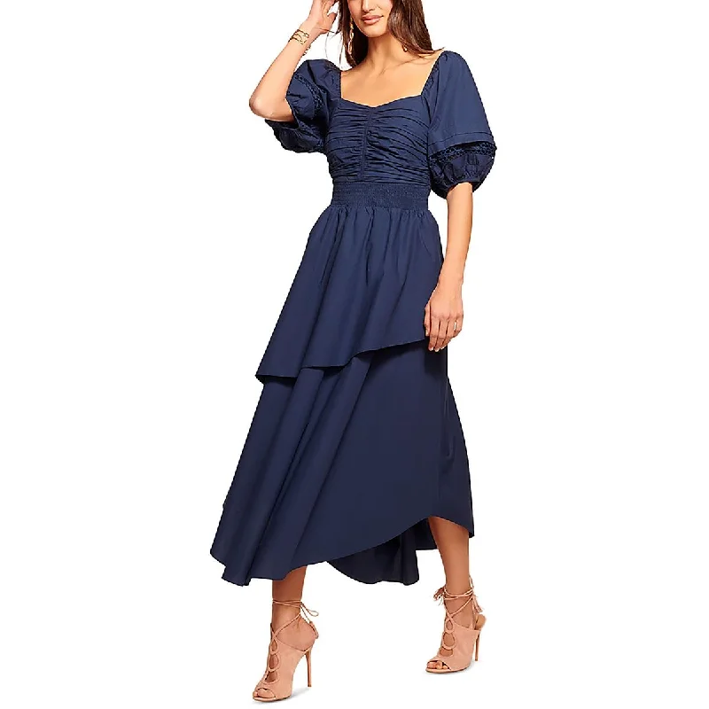 Must-Have Deals Ramy Brook Womens Persephone Smocked Layered Midi Dress