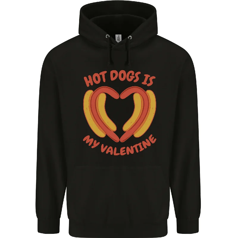 Early Access Hot Dog Anti Valentines Day Single Funny Mens 80% Cotton Hoodie