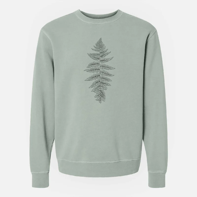 Exclusive Savings Athyrium filix femina - Lady Fern - Unisex Pigment Dyed Crew Sweatshirt