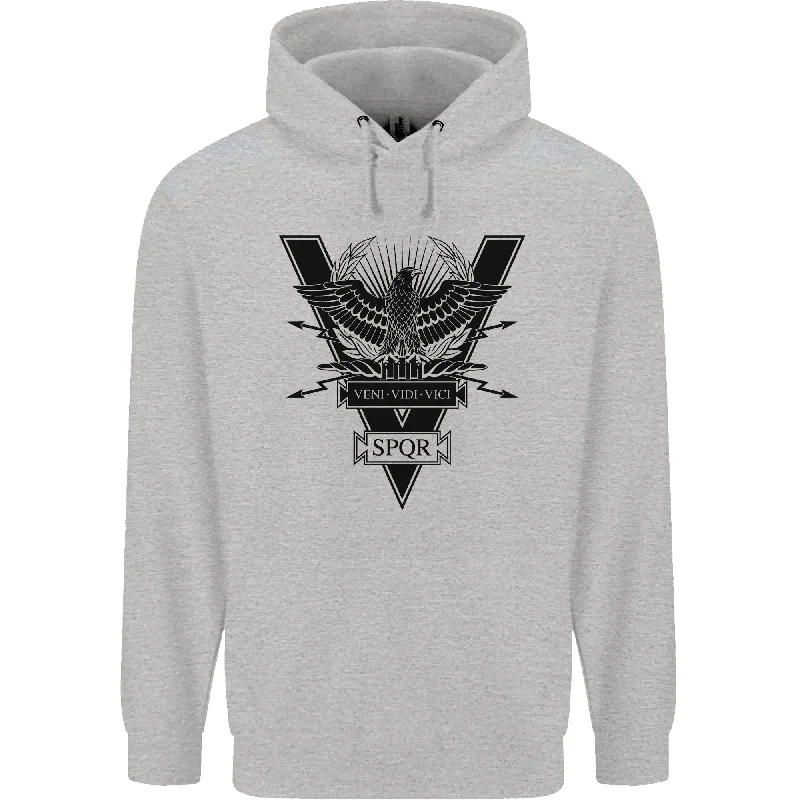 Today’s Deal Gym Training Top Weightlifting SPQR Roman Mens 80% Cotton Hoodie