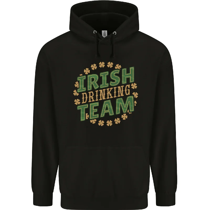 Stock Up and Save Irish Drinking Team Funny St Patricks Day Mens 80% Cotton Hoodie