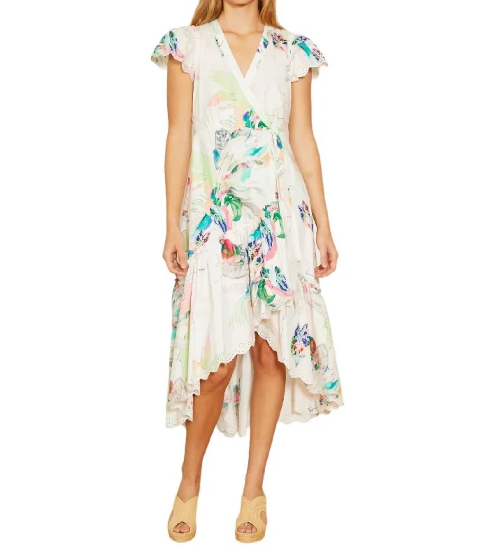 Markdowns Catalina Dress In Belle Palm