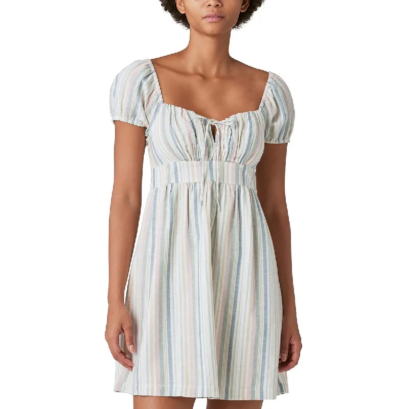 Today's Special Lucky Brand Womens Linen Keyhole Babydoll Dress