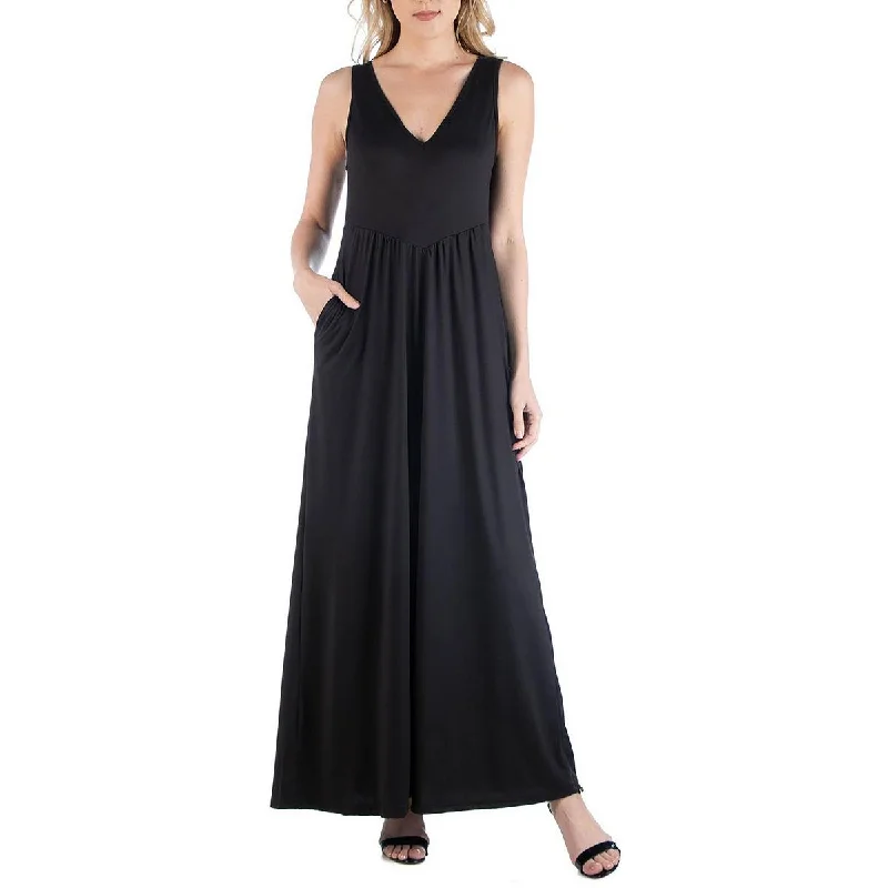 Lowest Price 24seven Comfort Apparel Womens Sleeveless Long Maxi Dress