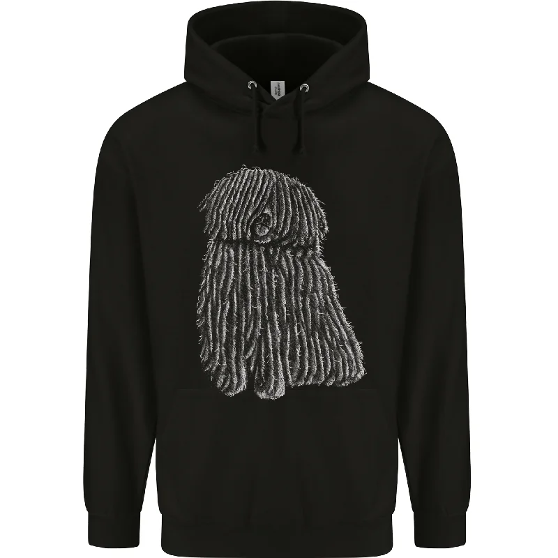 New Deals Hungarian Puli Dog Mens 80% Cotton Hoodie
