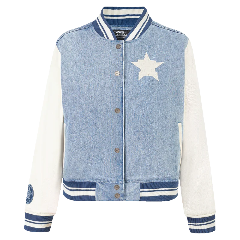Exclusive Access CHAMARRA DE MEZCLILLA MLB HOUSTON ASTROS VARSITY BLUES PARA MUJER