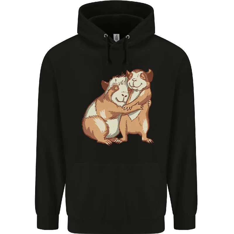 Price Fest Guinea Pigs Hugging Mens 80% Cotton Hoodie