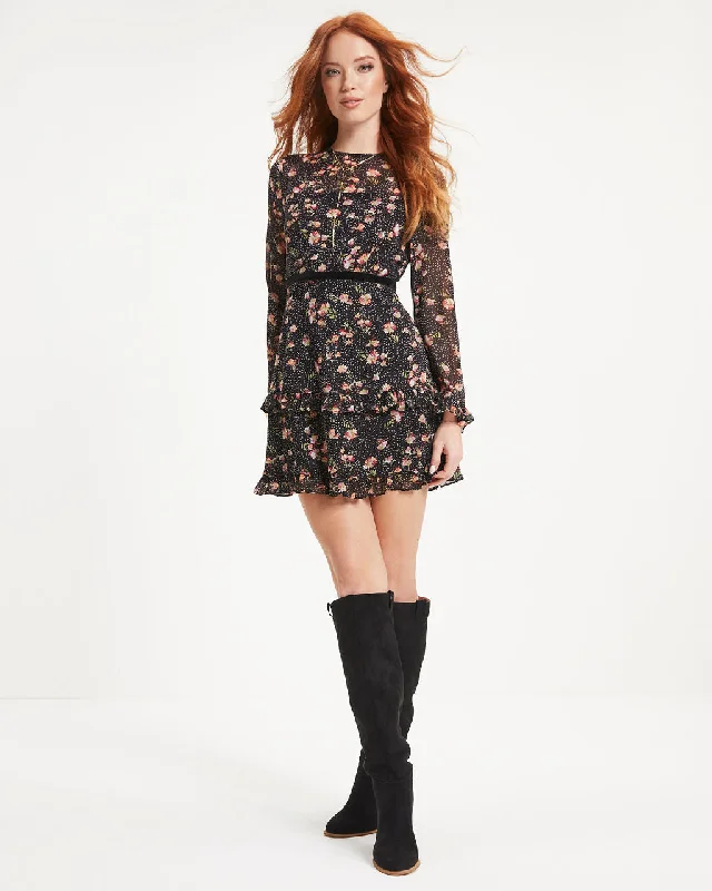 Daily Deals Genesis Floral Tiered Mini Dress