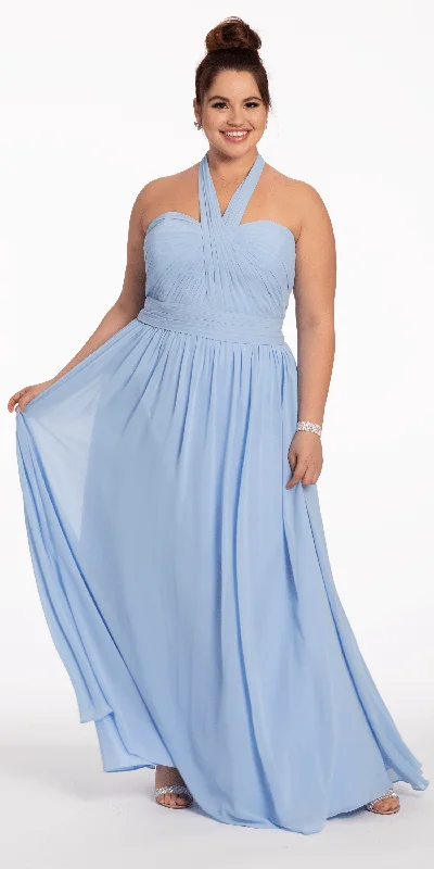 Epic Deals Tie Neck Halter Dress - Plus