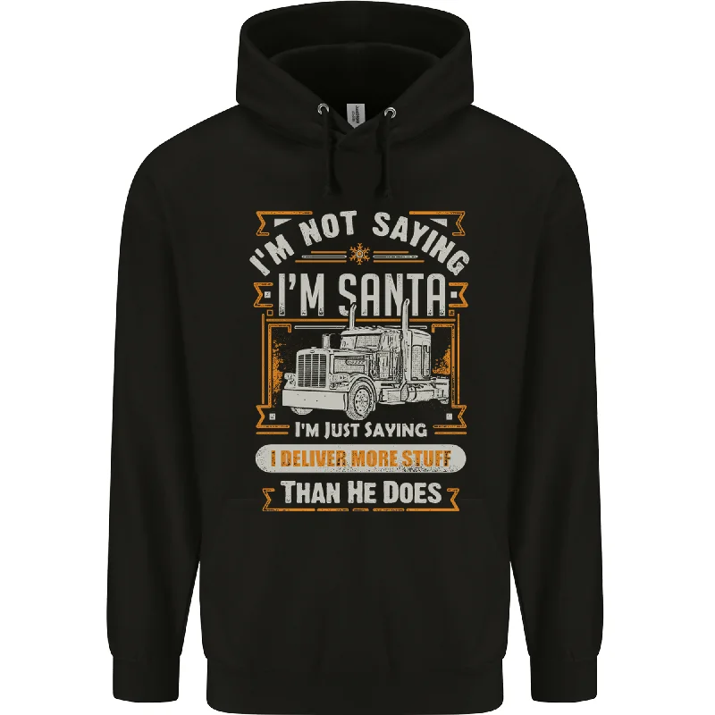 Daily Deals Im Not Santa Delivery Driver Christmas Mens 80% Cotton Hoodie