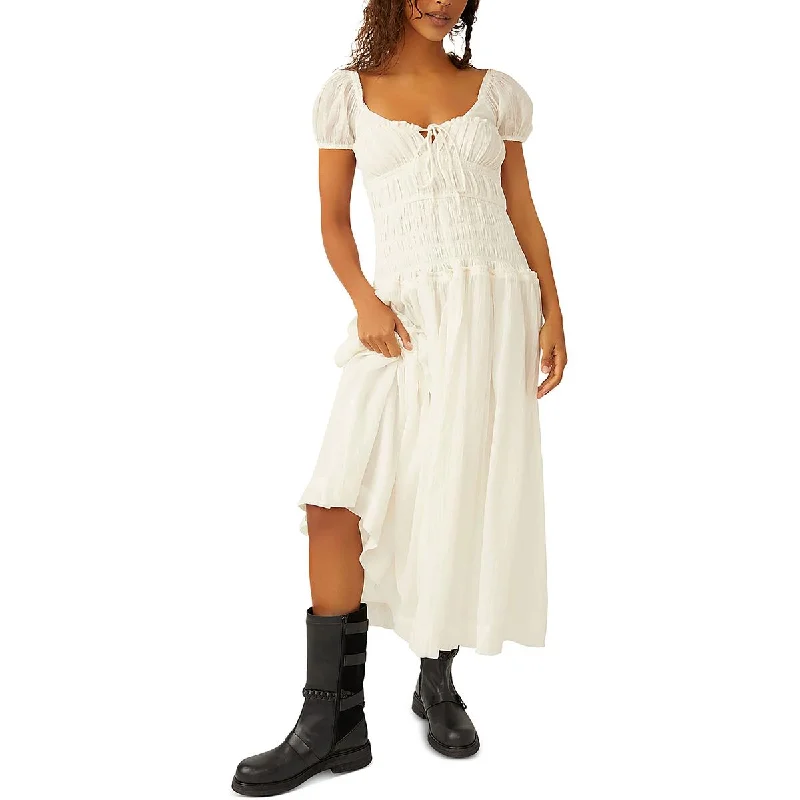 Special Discount Free People Womens Feeling Bonita Open Back Long Maxi Dress