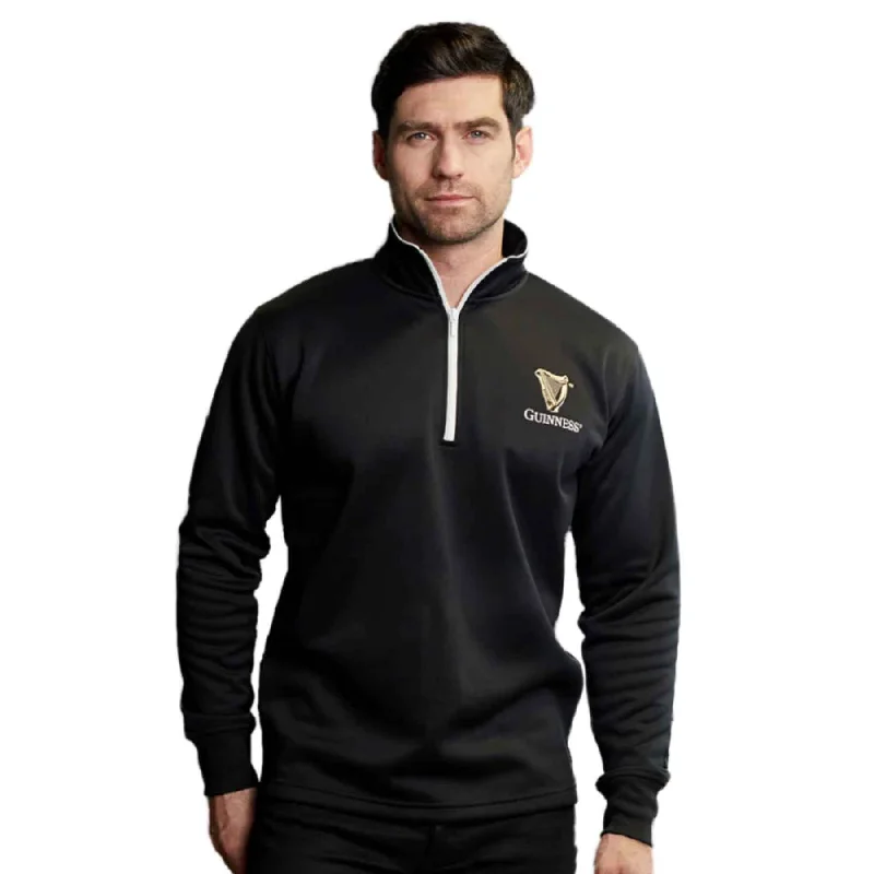 Discount Mania Guinness Black Quarter Zip with Harp