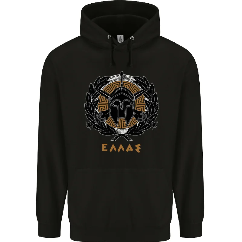 Deal of the Day Greek Helmet Gym Training Top Spartan MMA Mens 80% Cotton Hoodie