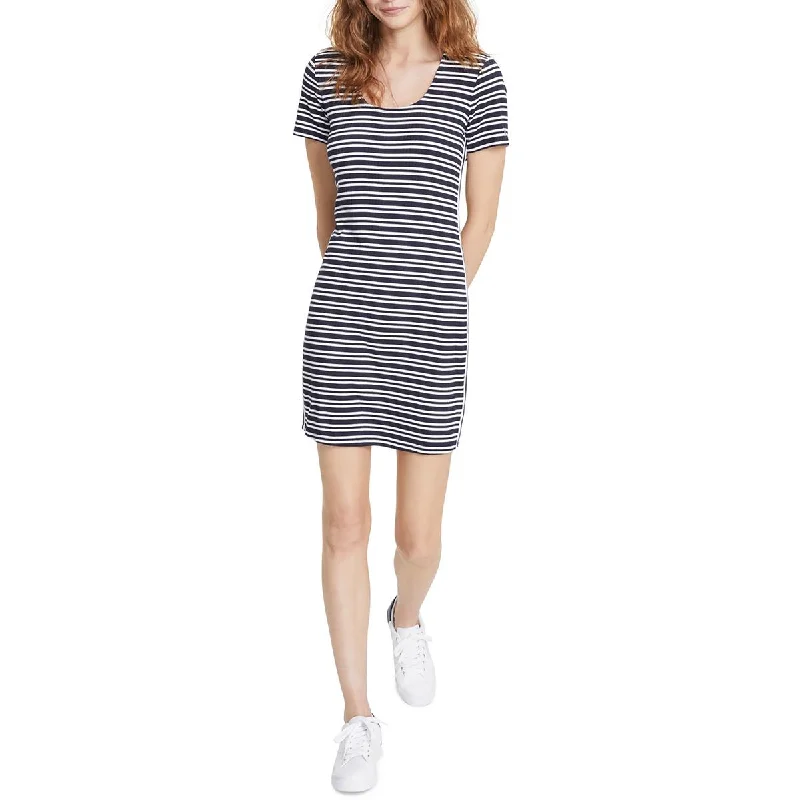 Year-End Clearance Tommy Jeans Womens Striped Mini T-Shirt Dress