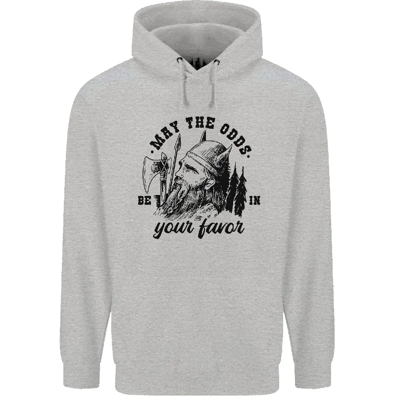 Referral Discount Viking May the Odds Be In Your Favour Mens 80% Cotton Hoodie
