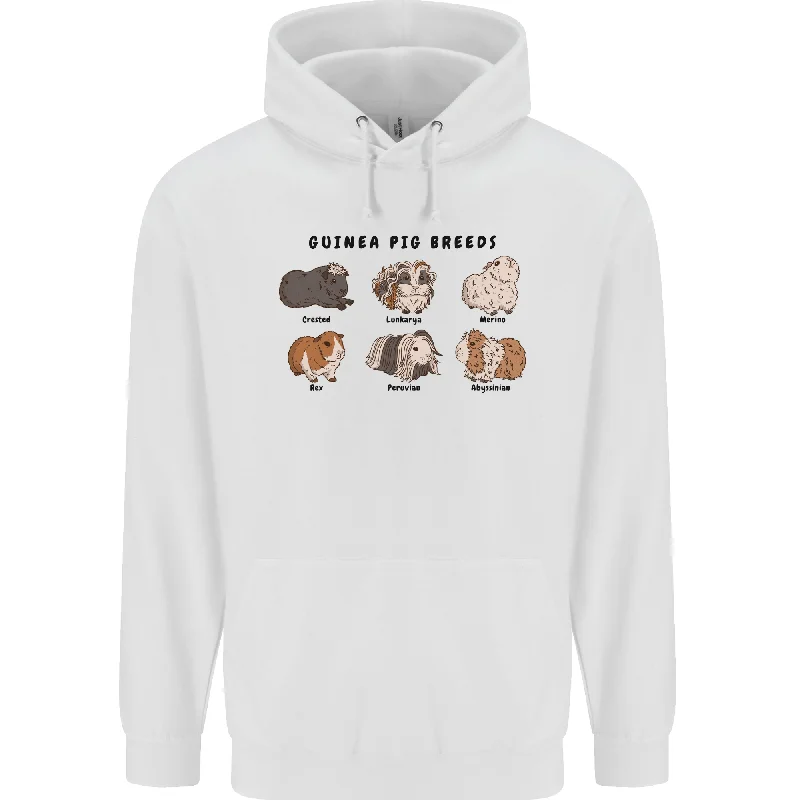 Price Buster Guinea Pig Breeds 2 Mens 80% Cotton Hoodie