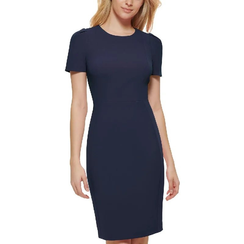 Doorbuster Deal Calvin Klein Womens Sheath Short Sleeve Sheath Dress