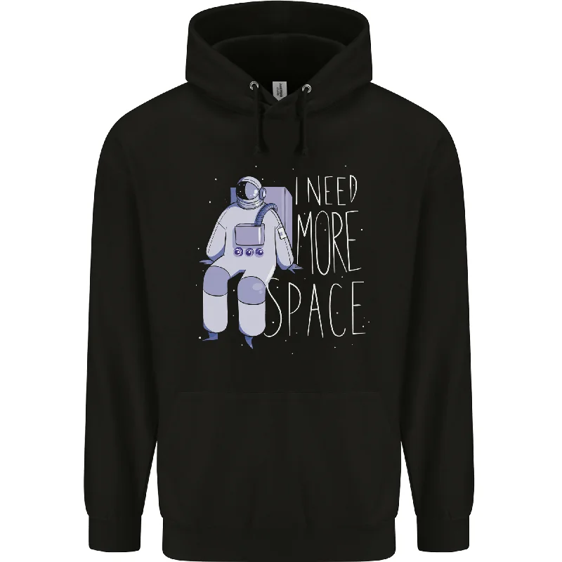 Bargain Bin I Need More Space Astronaut Space Mens 80% Cotton Hoodie