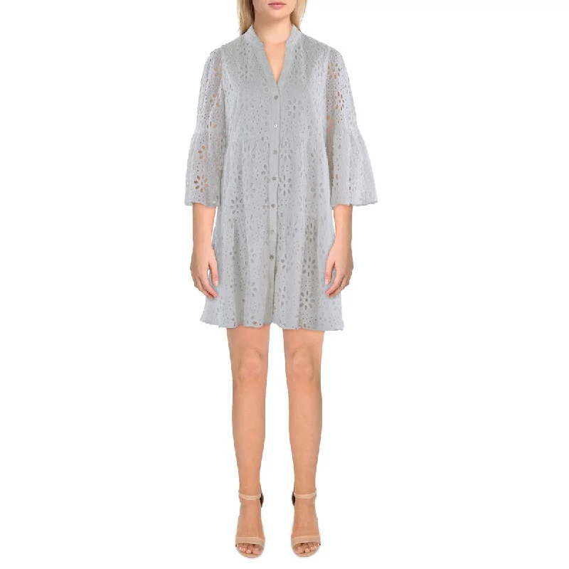 Super Sale Lilly Pulitzer Womens Eyelet Mini Shirtdress