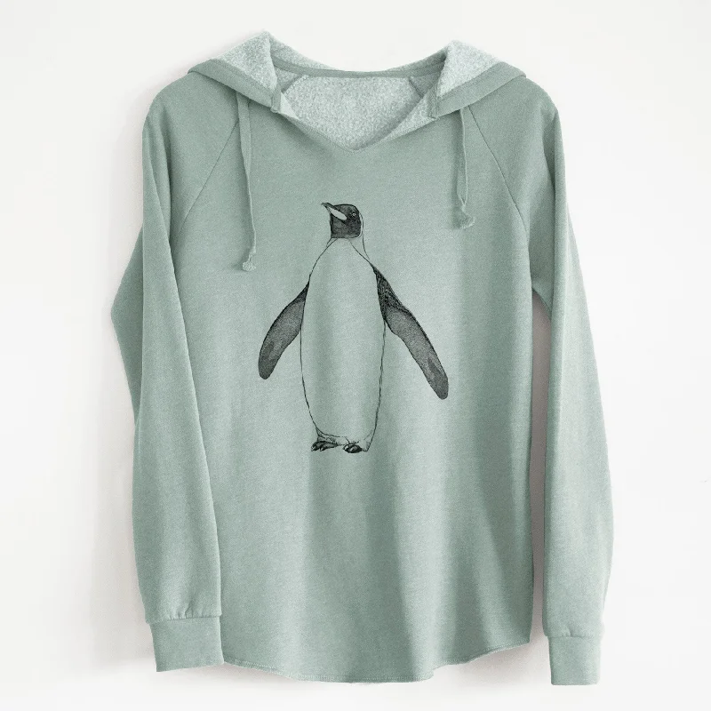 Huge Savings Emperor Penguin - Aptenodytes forsteri - Cali Wave Hooded Sweatshirt