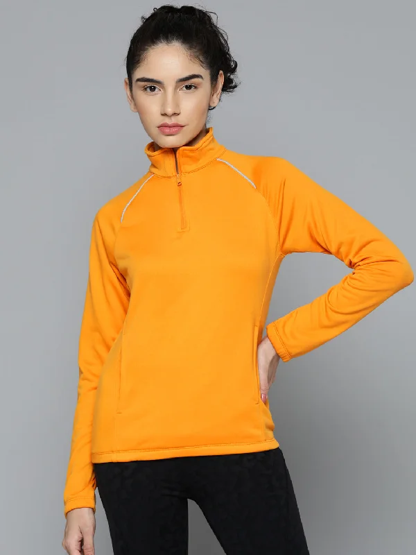 Bargain Prices Alcis Women Orange Solid Sweatshirt
