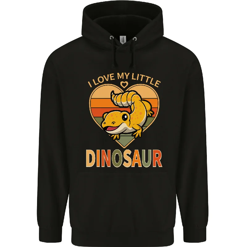 Season Finale Sale I Love My Little Dragon Bearded Dragon Mens 80% Cotton Hoodie