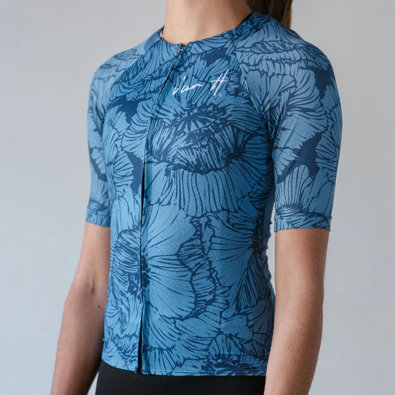Extra Discounts Fiore Blu Cycling jersey