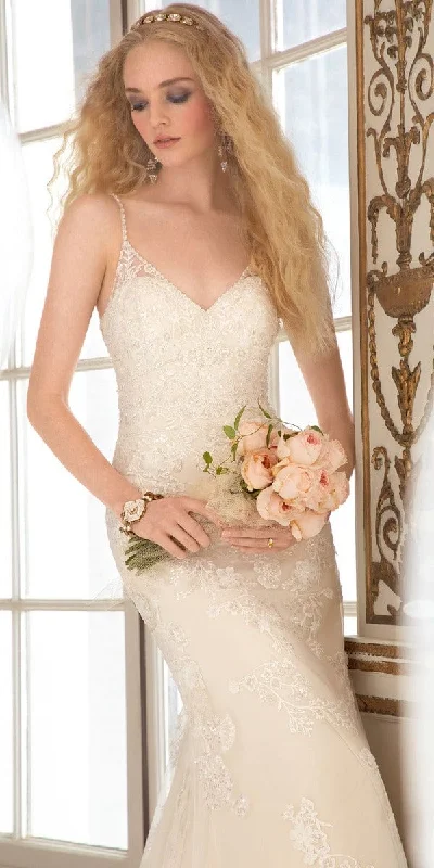 Best Seller Tulle 3 D Flowers Trumpet Scoop Back Dress