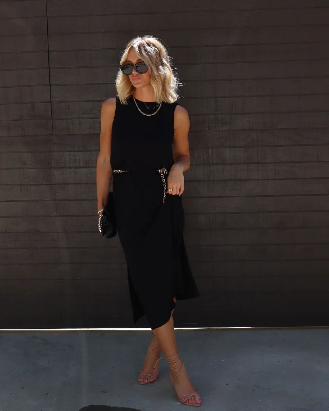Weekend Special Dede Side Slit Midi Dress