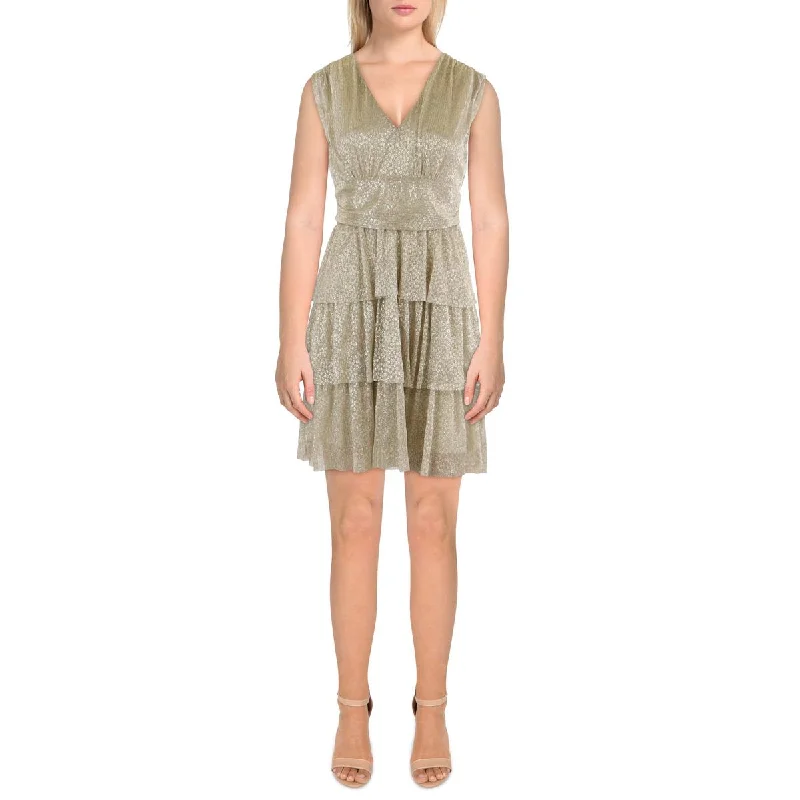 Special Price Lilly Pulitzer Womens Mini Metallic Fit & Flare Dress