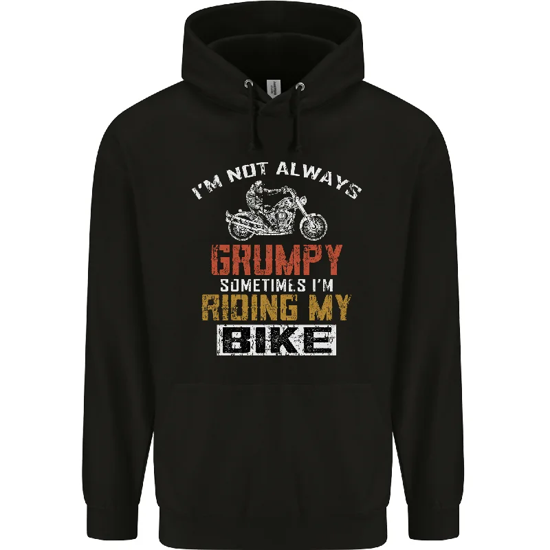 Today's Special Im Not Always Grumpy Biker Motorcycle Mens 80% Cotton Hoodie