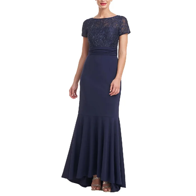 Doorbuster Deal JS Collections Womens Celia Beaded Mermaid Evening Dress
