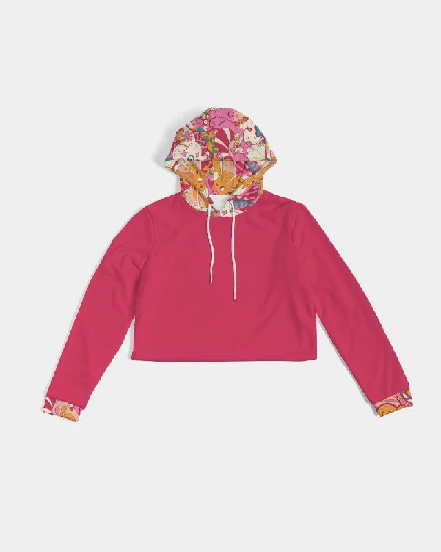 Huge Discounts Sameri Red Cropped Hoodie