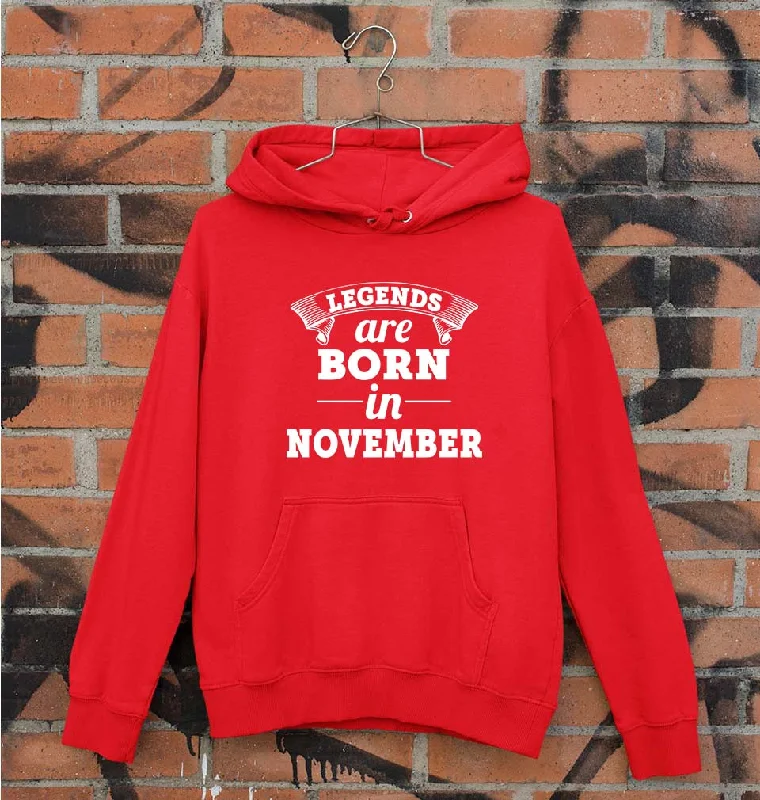 Special Discount Legends are Born in November Unisex Hoodie for Men/Women